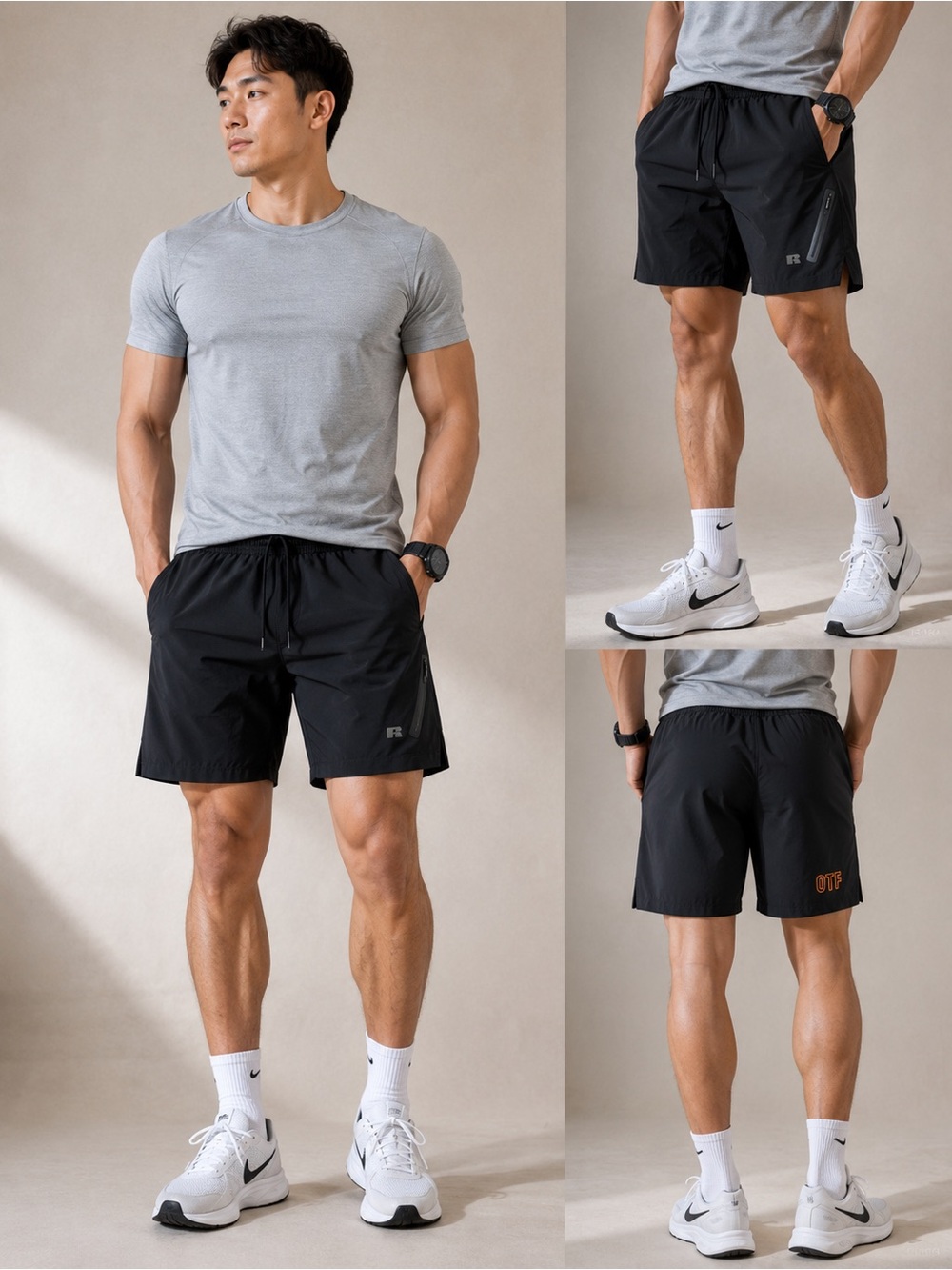 Russell Athletic Black Men's Athletic Shorts